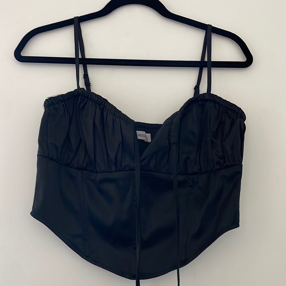 GLASSONS black corset top